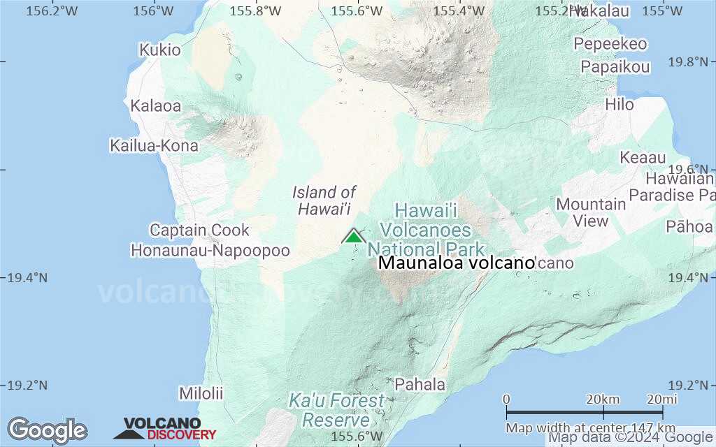 Terrain-type map of Maunaloa volcano (local scale small)