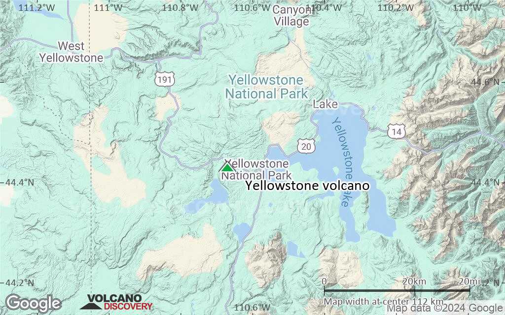 Terrain-type map of Yellowstone volcano (local scale small)