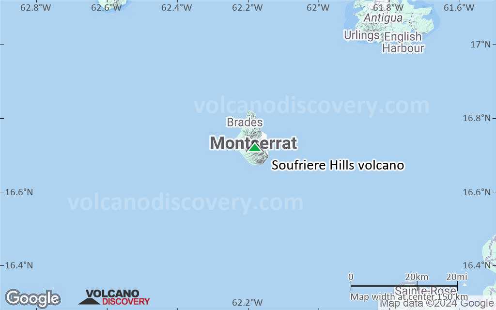 Terrain-type map of Soufriere Hills volcano (local scale small)