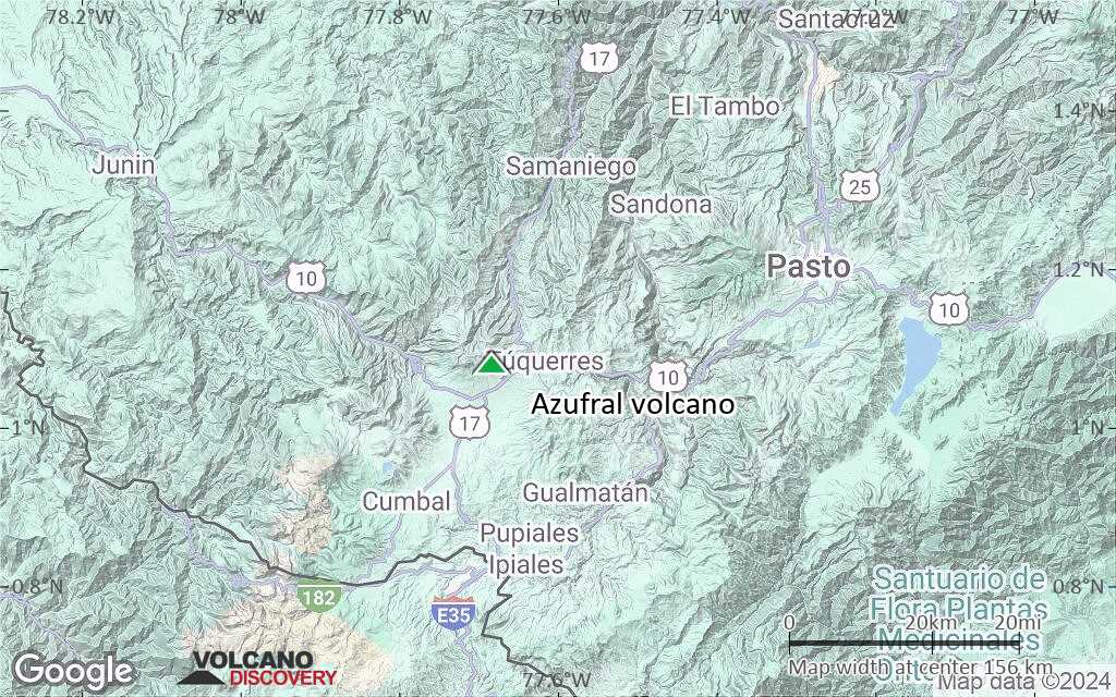 Terrain-type map of Azufral volcano (local scale small)