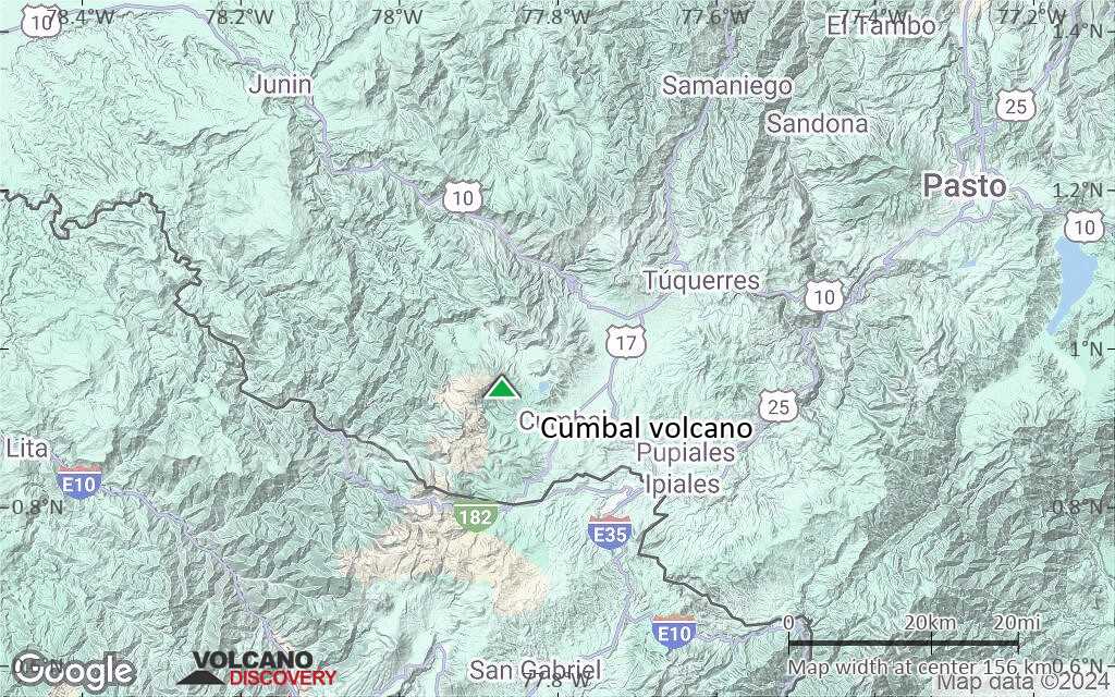 Terrain-type map of Cumbal volcano (local scale small)