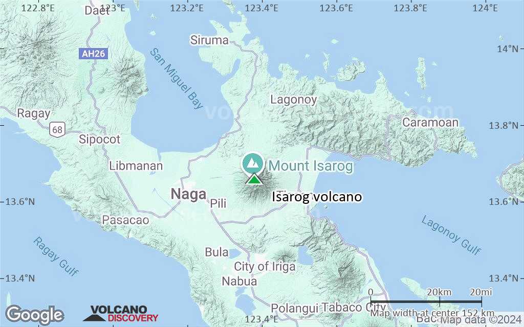 Terrain-type map of Isarog volcano (local scale small)