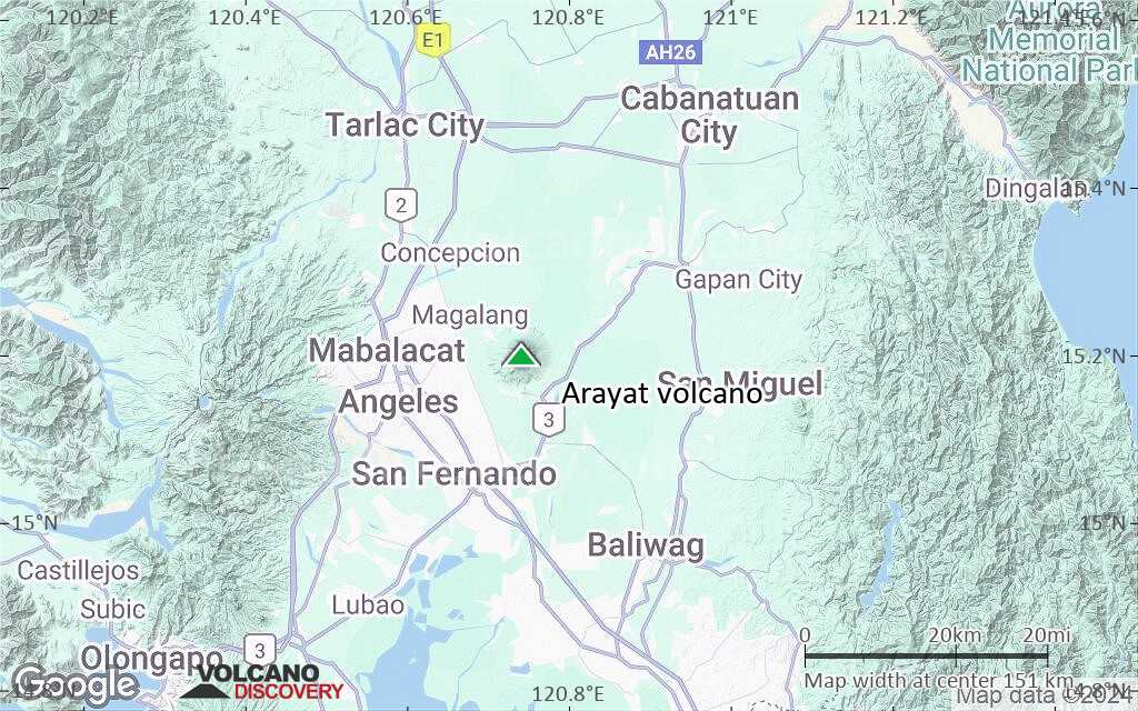 Terrain-type map of Arayat volcano (local scale small)