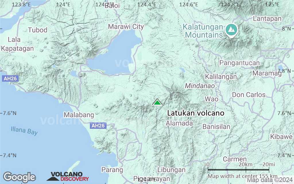 Terrain-type map of Latukan volcano (local scale small)
