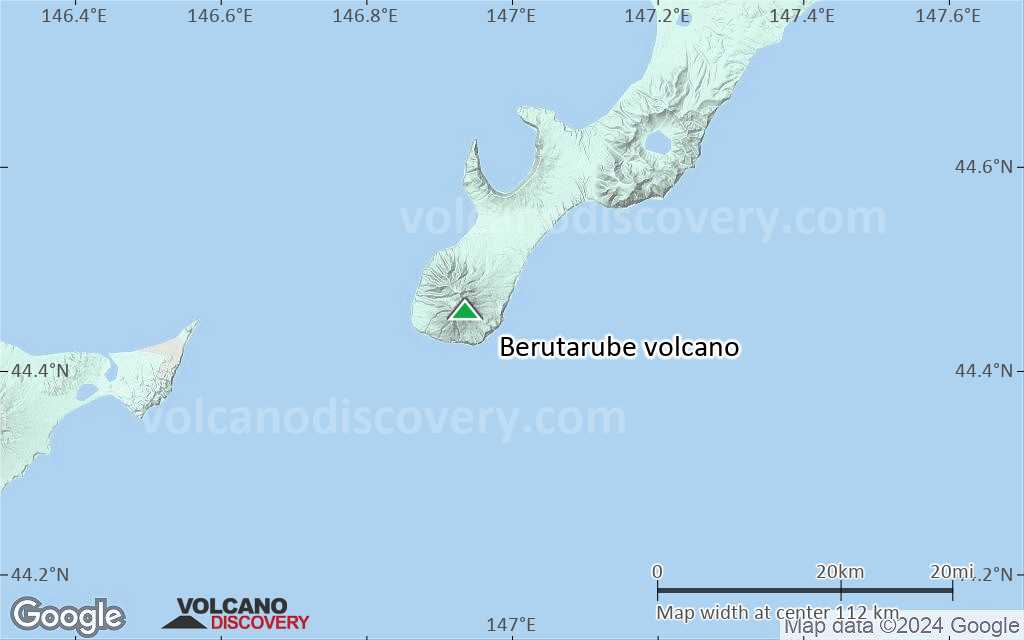 Terrain-type map of Berutarube volcano (local scale small)