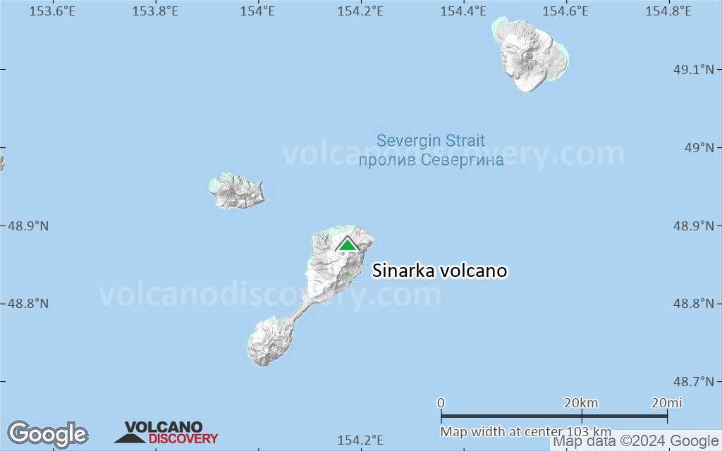 Terrain-type map of Sinarka volcano (local scale small)