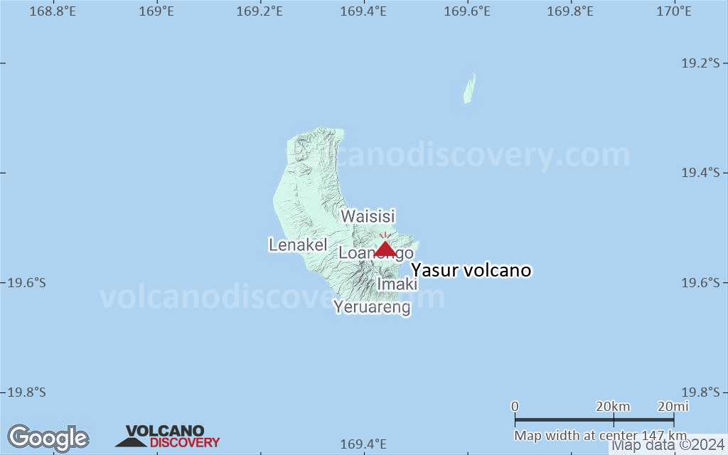 Terrain-type map of Yasur volcano (local scale small)