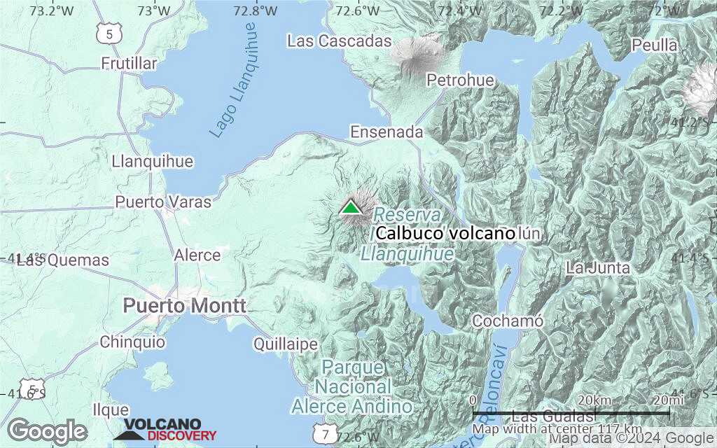 Terrain-type map of Calbuco volcano (local scale small)