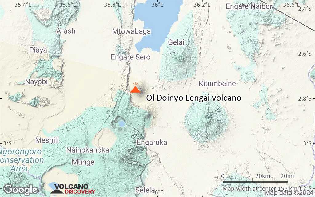 Terrain-type map of Ol Doinyo Lengai volcano (local scale small)
