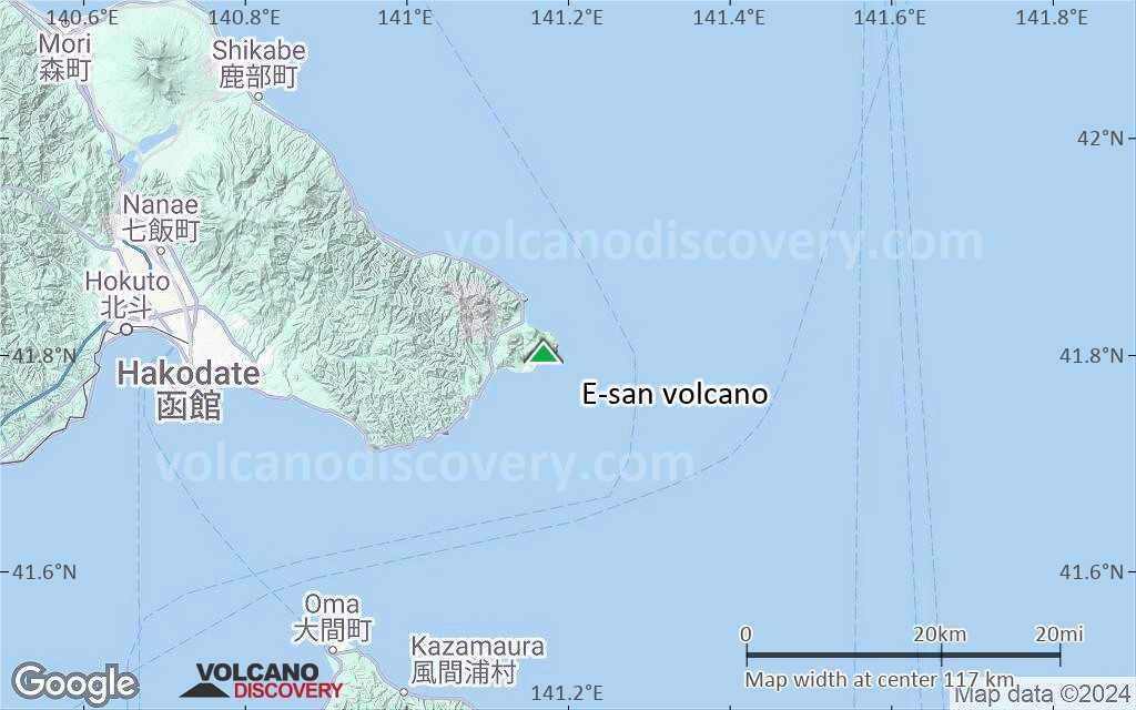 Terrain-type map of E-san volcano (local scale small)