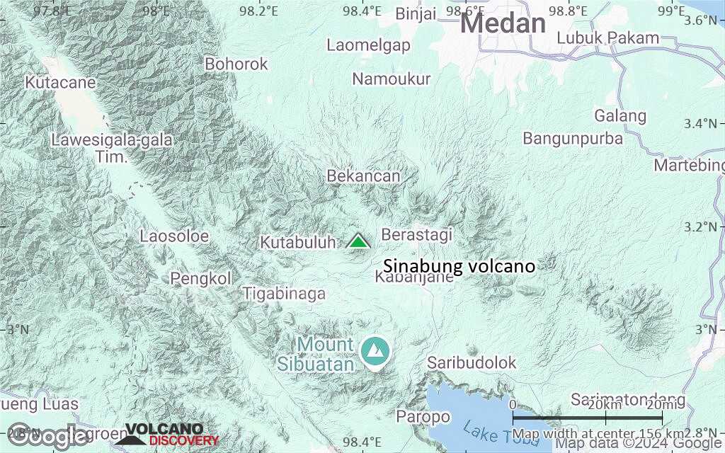 Terrain-type map of Sinabung volcano (local scale small)