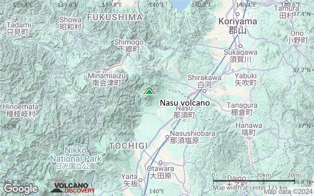 Terrain-type map of Nasu volcano (local scale small)