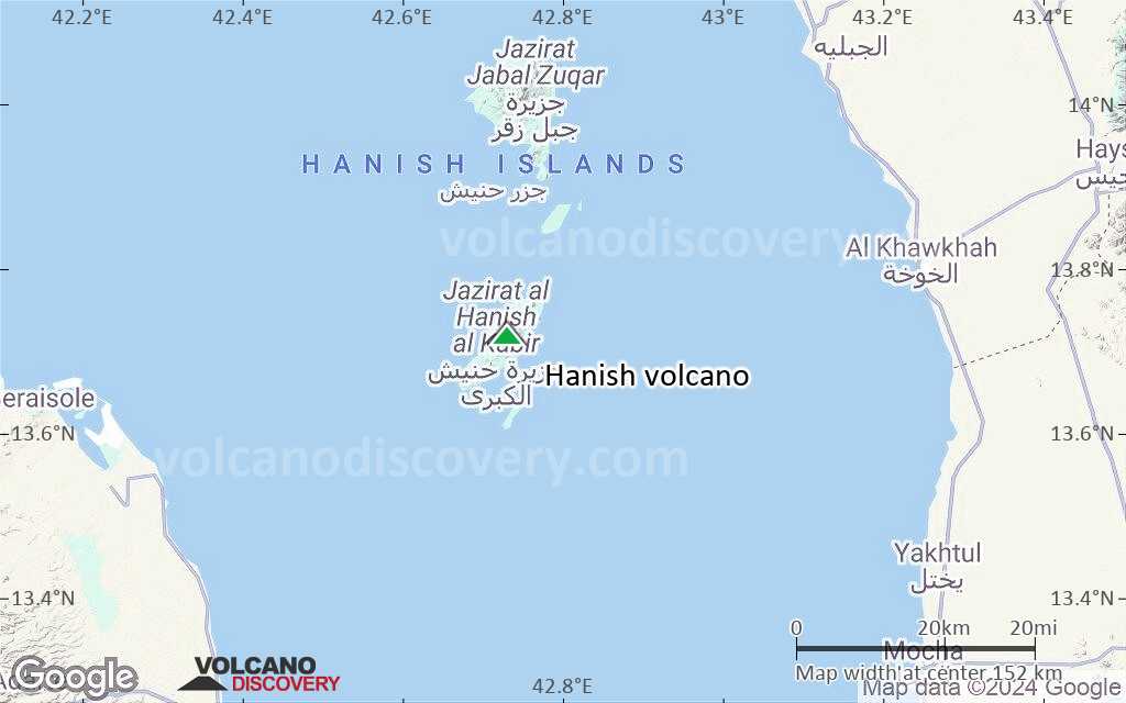 Terrain-type map of Hanish volcano (local scale small)