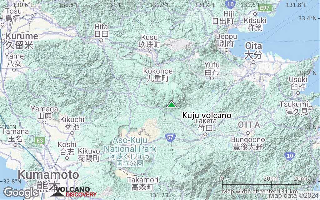 Terrain-type map of Kuju volcano (local scale small)