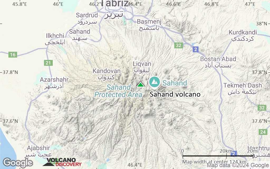 Terrain-type map of Sahand volcano (local scale small)