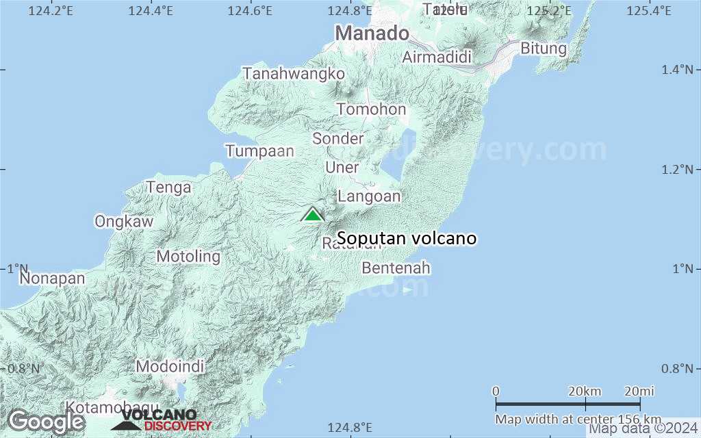 Terrain-type map of Soputan volcano (local scale small)