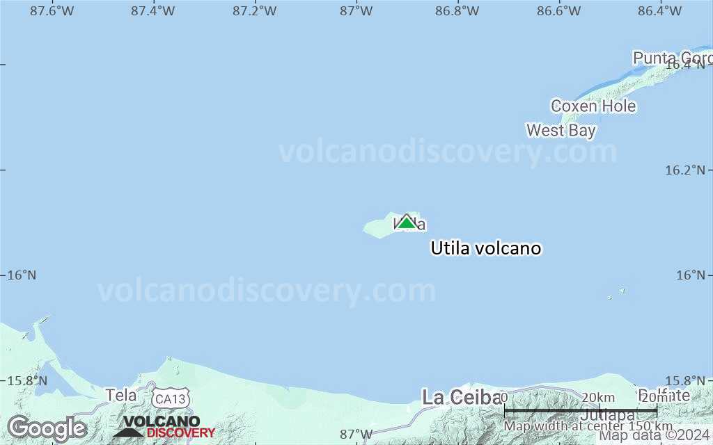 Terrain-type map of Utila volcano (local scale small)