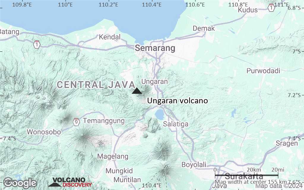 Terrain-type map of Ungaran volcano (local scale small)