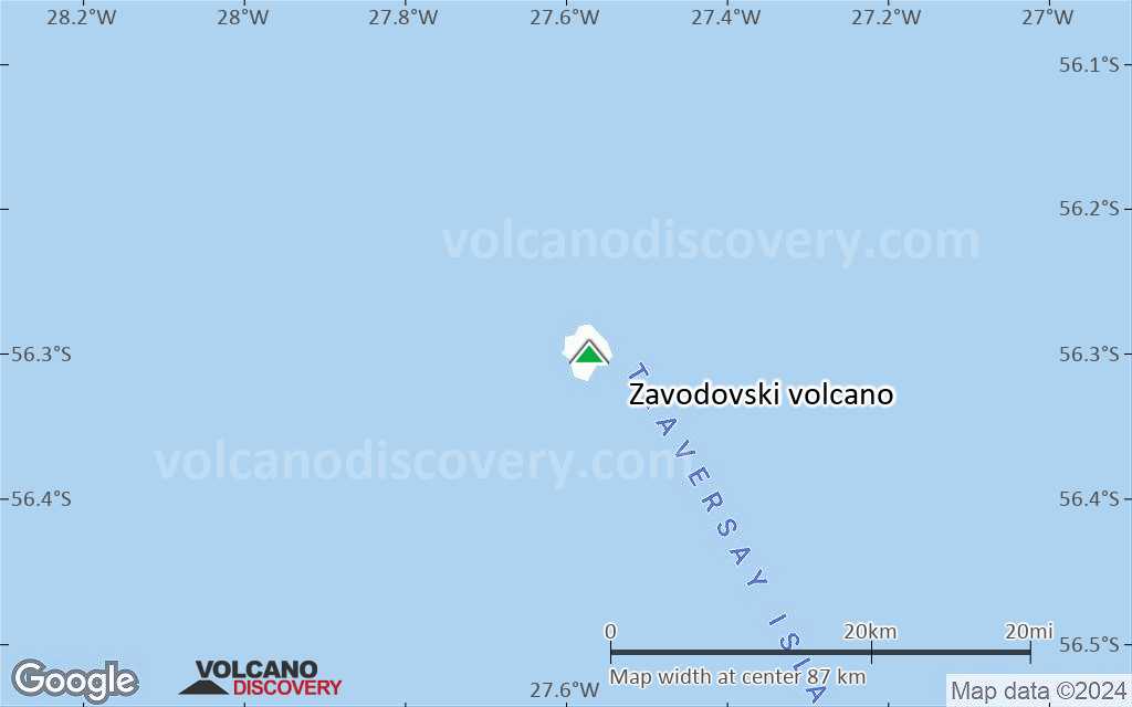 Terrain-type map of Zavodovski volcano (local scale small)
