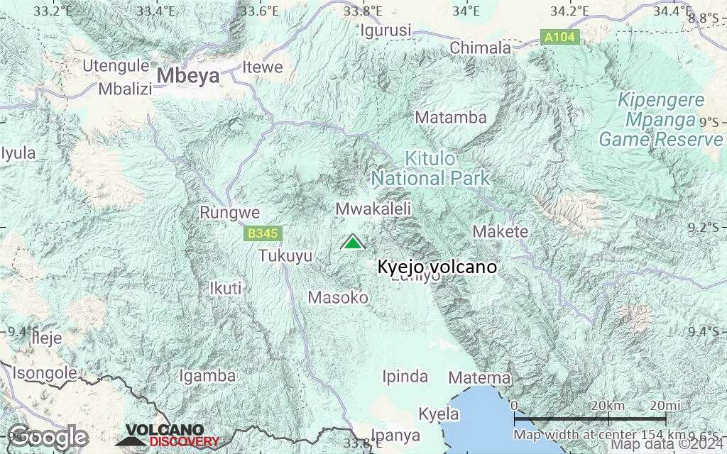 Terrain-type map of Kyejo volcano (local scale small)