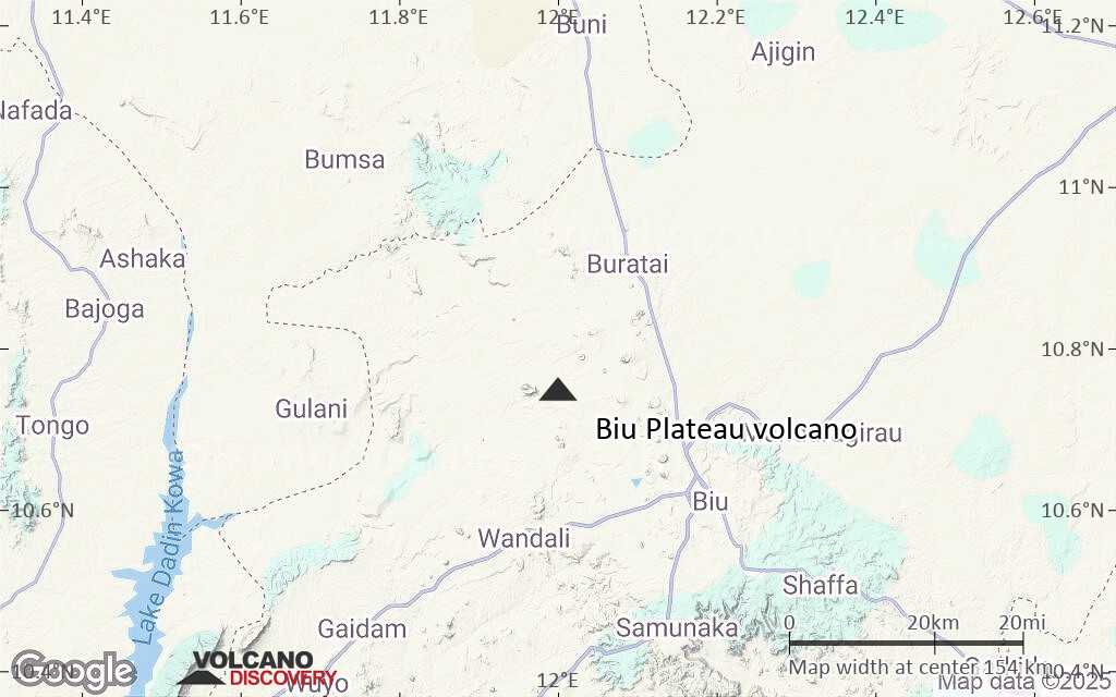 Terrain-type map of Biu Plateau volcano (local scale small)
