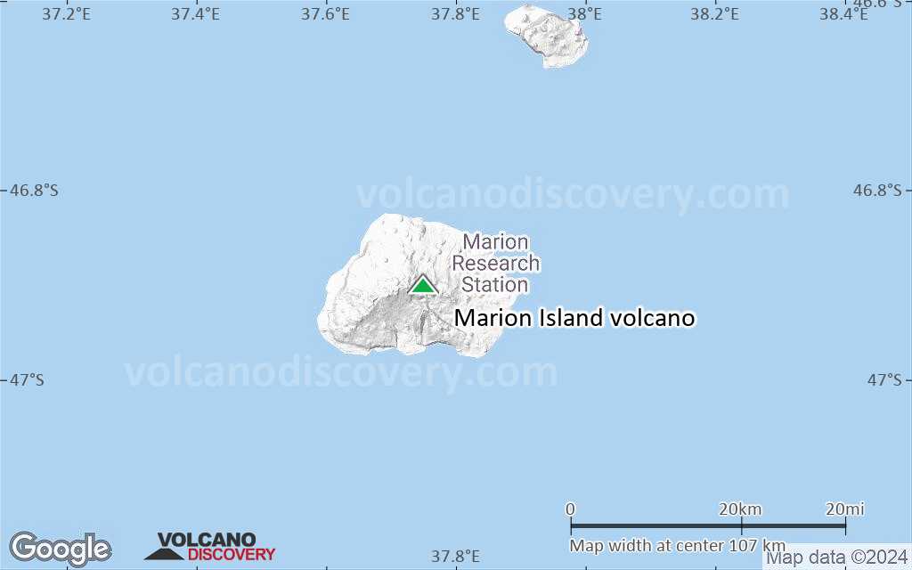 Terrain-type map of Marion Island volcano (local scale small)