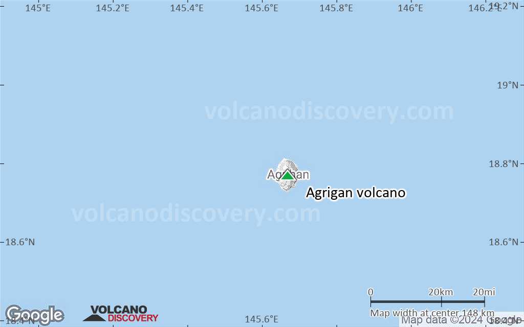 Terrain-type map of Agrigan volcano (local scale small)