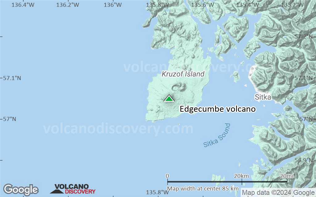 Terrain-type map of Edgecumbe volcano (local scale small)