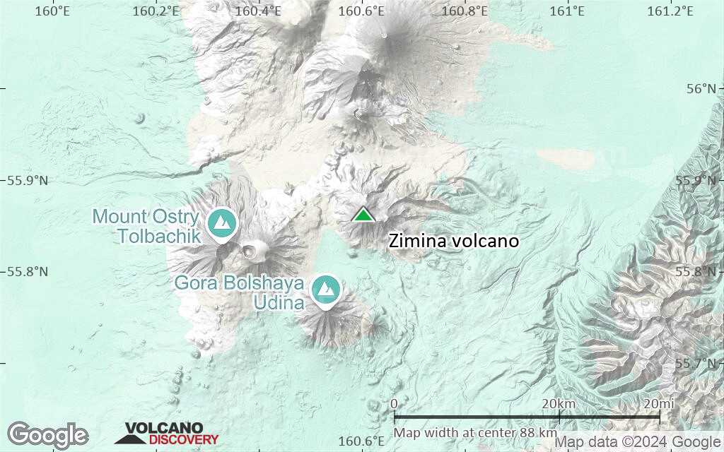 Terrain-type map of Zimina volcano (local scale small)
