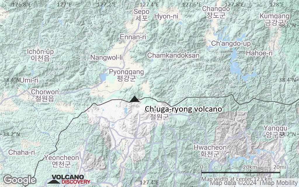 Terrain-type map of Ch'uga-ryong volcano (local scale small)