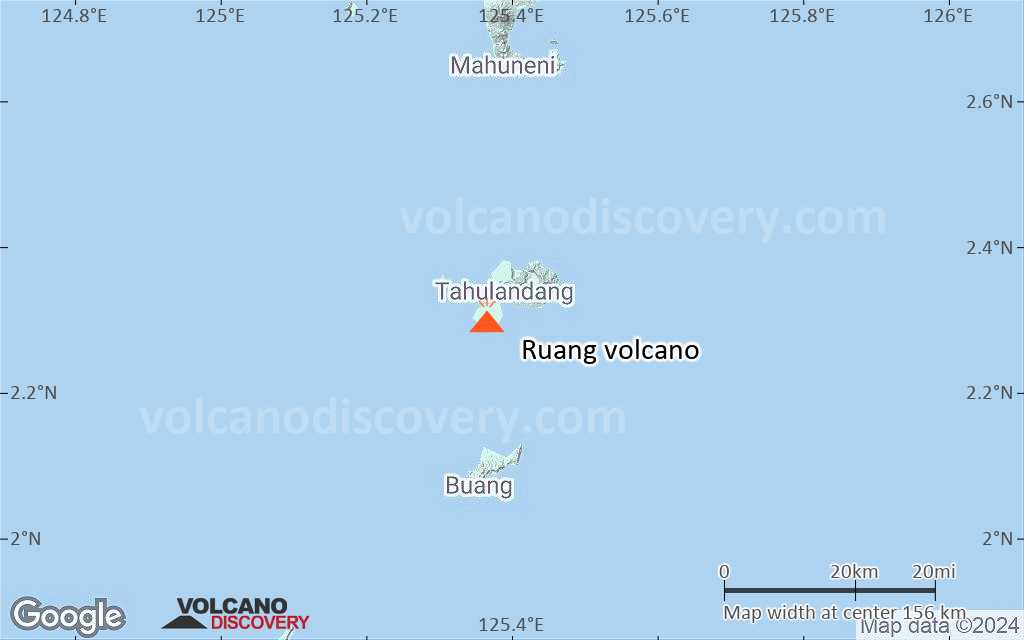 Terrain-type map of Ruang volcano (local scale small)