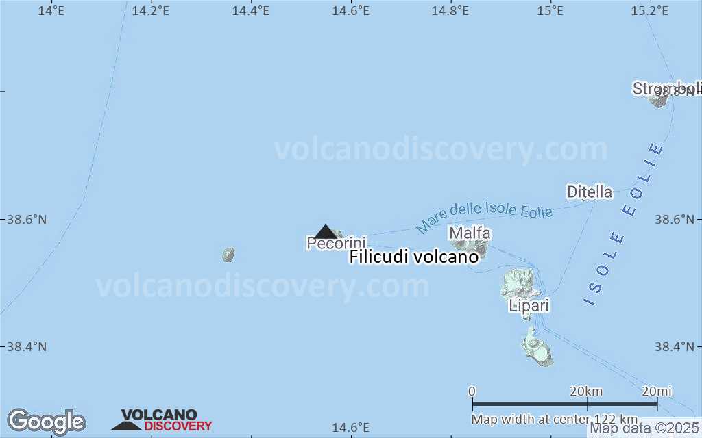 Terrain-type map of Filicudi volcano (local scale small)
