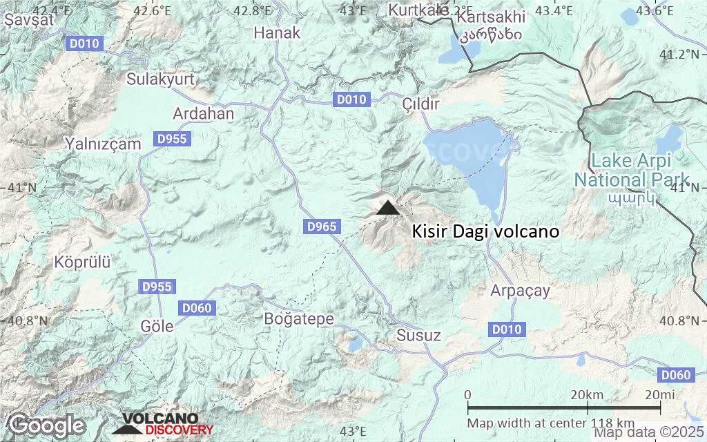 Terrain-type map of Kisir Dagi volcano (local scale small)