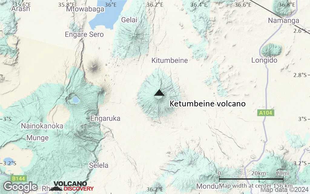 Terrain-type map of Ketumbeine volcano (local scale small)