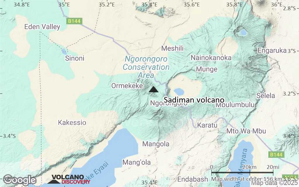 Terrain-type map of Sadiman volcano (local scale small)