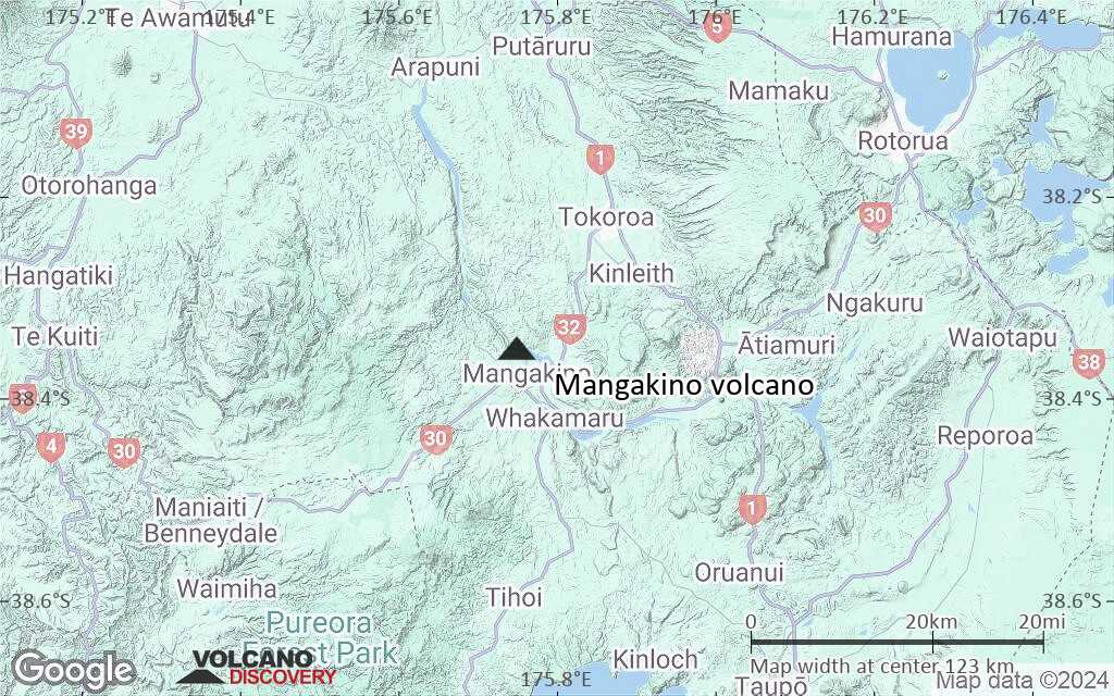 Terrain-type map of Mangakino volcano (local scale small)