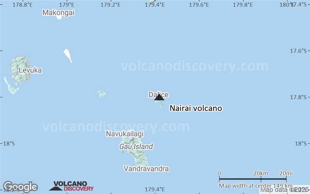 Terrain-type map of Nairai volcano (local scale small)