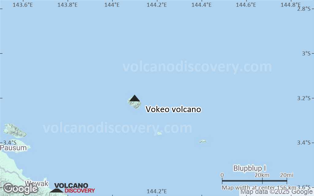 Terrain-type map of Vokeo volcano (local scale small)