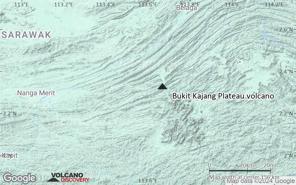 Terrain-type map of Bukit Kajang Plateau volcano (local scale small)
