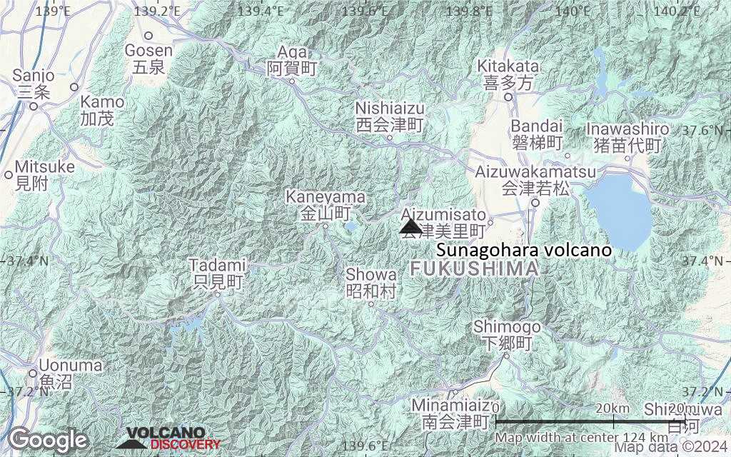 Terrain-type map of Sunagohara volcano (local scale small)