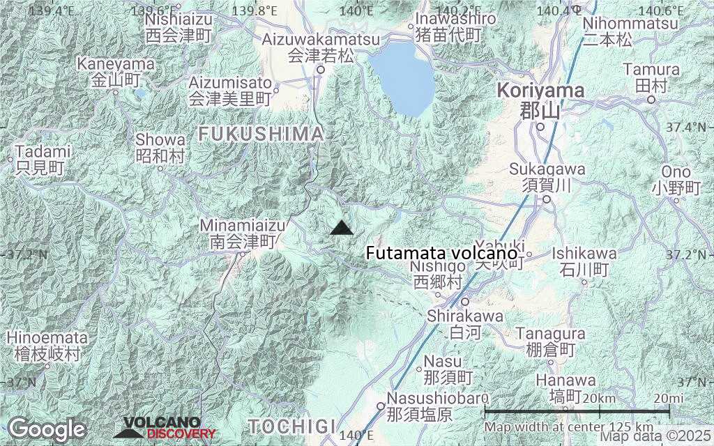 Terrain-type map of Futamata volcano (local scale small)