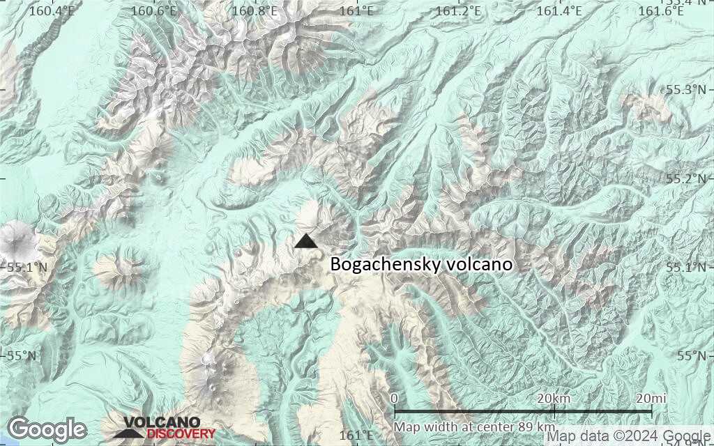 Terrain-type map of Bogachensky volcano (local scale small)