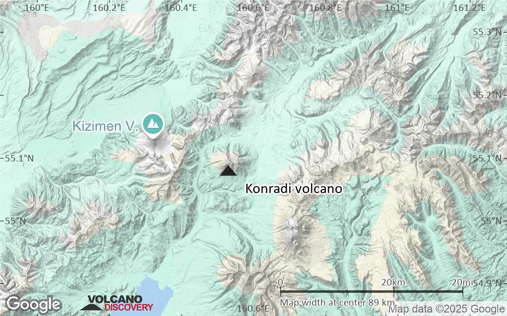 Terrain-type map of Konradi volcano (local scale small)