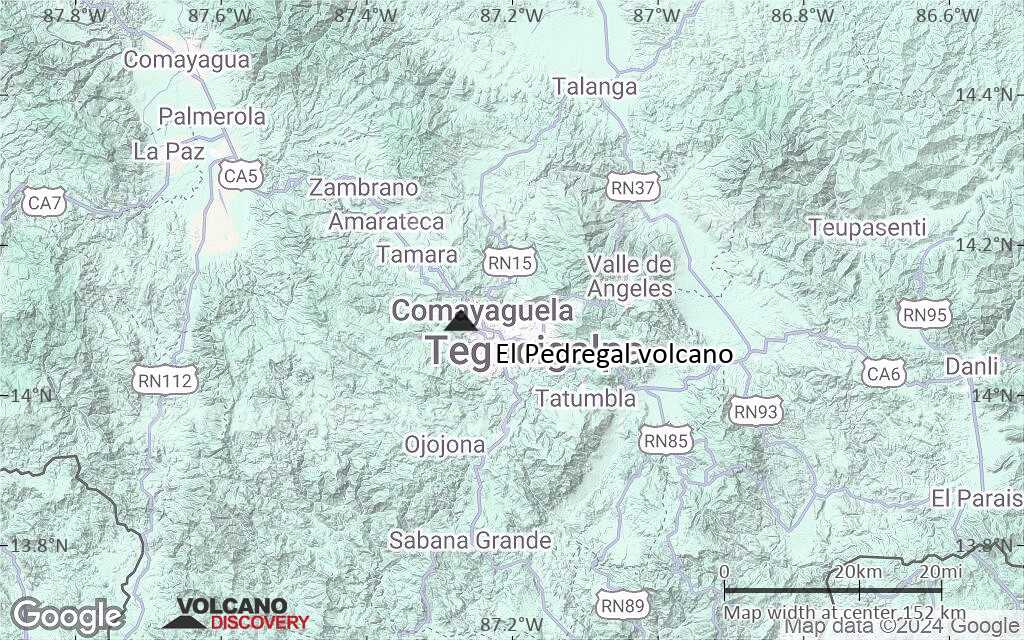 Terrain-type map of El Pedregal volcano (local scale small)