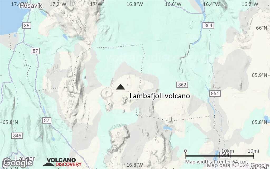 Terrain-type map of Lambafjoll volcano (local scale small)