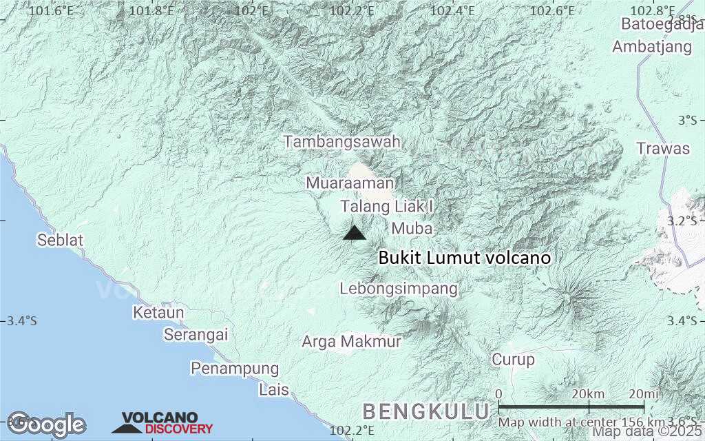 Terrain-type map of Bukit Lumut volcano (local scale small)