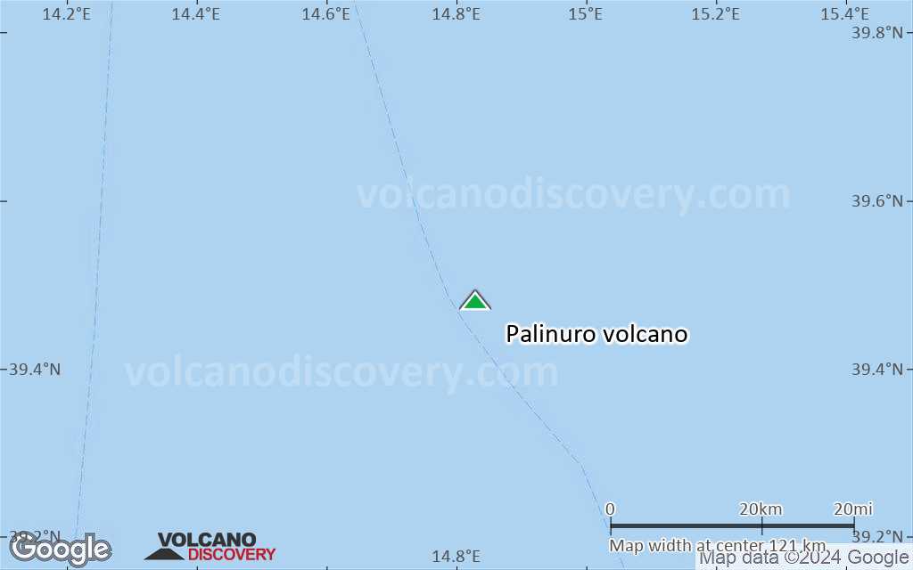 Terrain-type map of Palinuro volcano (local scale small)