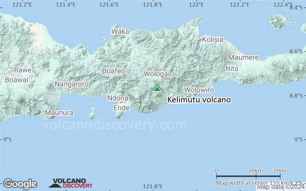 Terrain-type map of Kelimutu volcano (local scale small)