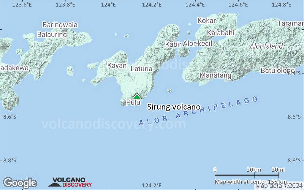 Terrain-type map of Sirung volcano (local scale small)