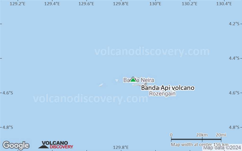 Terrain-type map of Banda Api volcano (local scale small)
